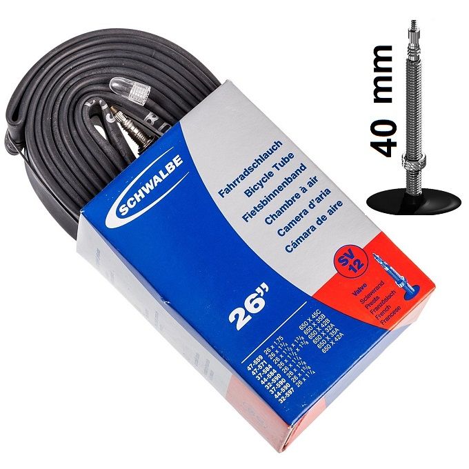 Schwalbe Schwalbe 26x1.25/1.75 İç Lastik (32/47-559) 40mm Sibop SV12