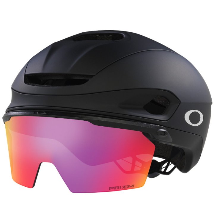 Oakley Oakley ARO7 Road Mips BOA Ionic+ Gözlüklü Yol Bisikleti Kaskı Prizm Iridium 2026 Model FOS901512 9XI Matte Black Prizm Road Medium