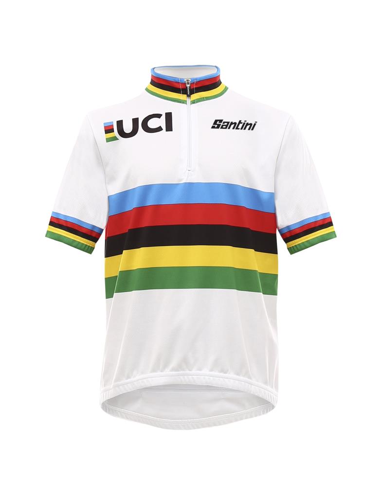 Santini Santini UCI World Champion Özel Seri Çocuk Bisiklet Forması RE942B14WC