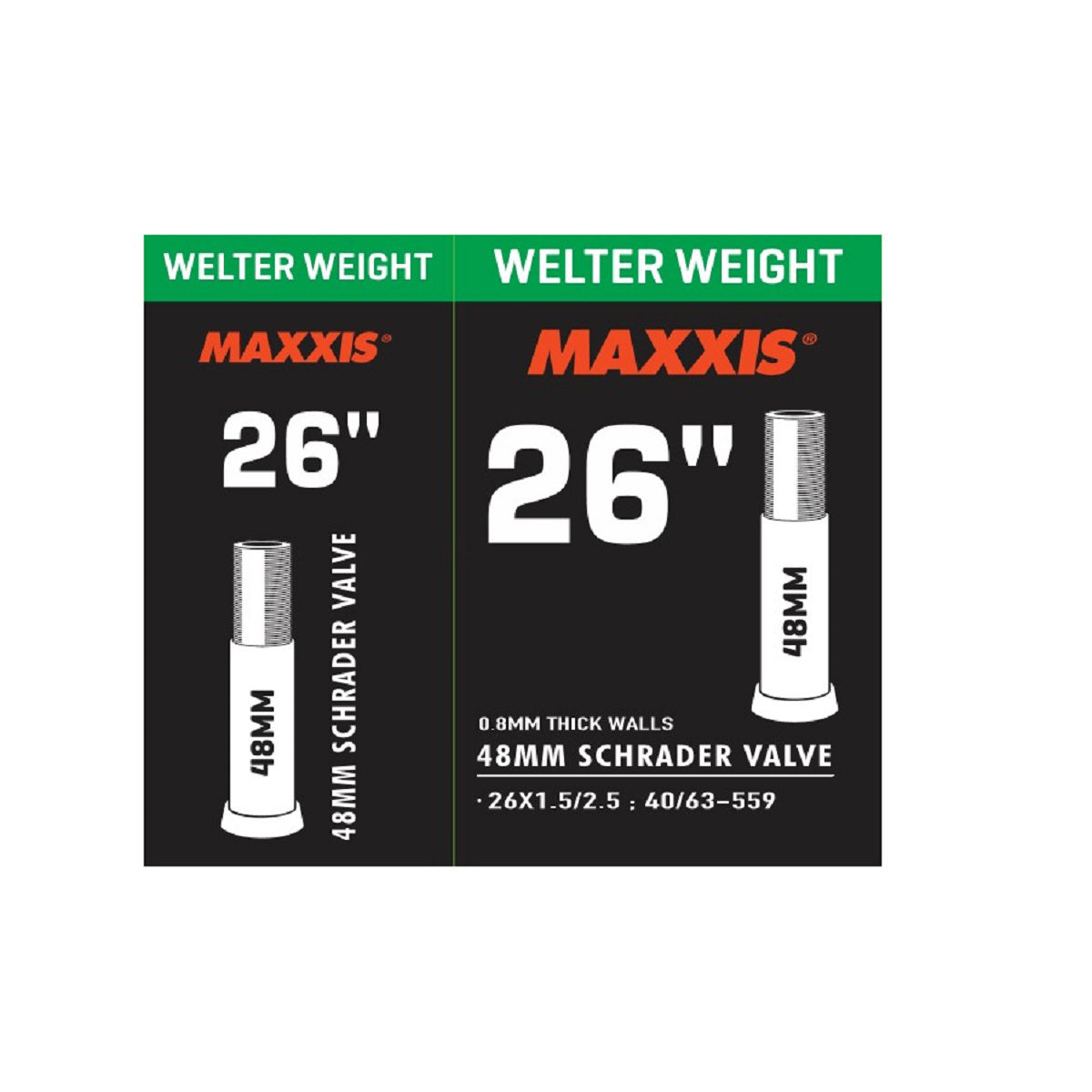 Maxxis Maxxis 26x1.5/2.5 48mm Kalın Sibop İç Lastik AV48