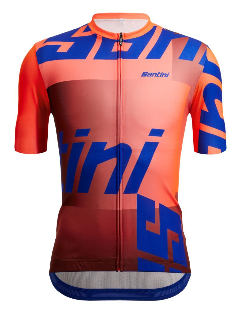 Santini Santini 3S Karma Logo SS Bisiklet Forması 3S94075CKARMALOGO Fluo Orange