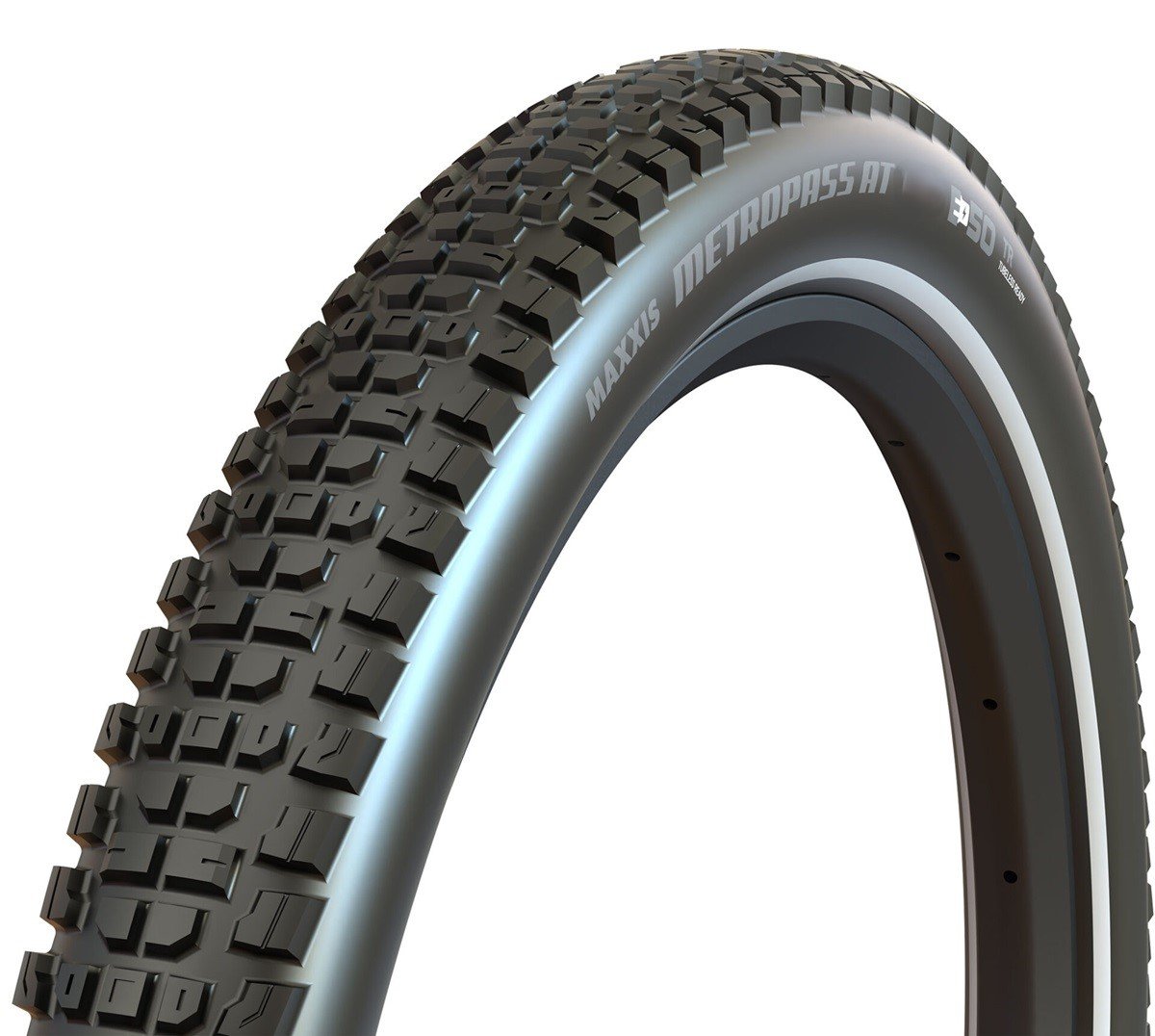 Maxxis Maxxis 29x2.40 Metropass AT EXO Tubeless 3mm Zırhlı Reflektörlü 60tpi Telli Dış Lastik Siyah