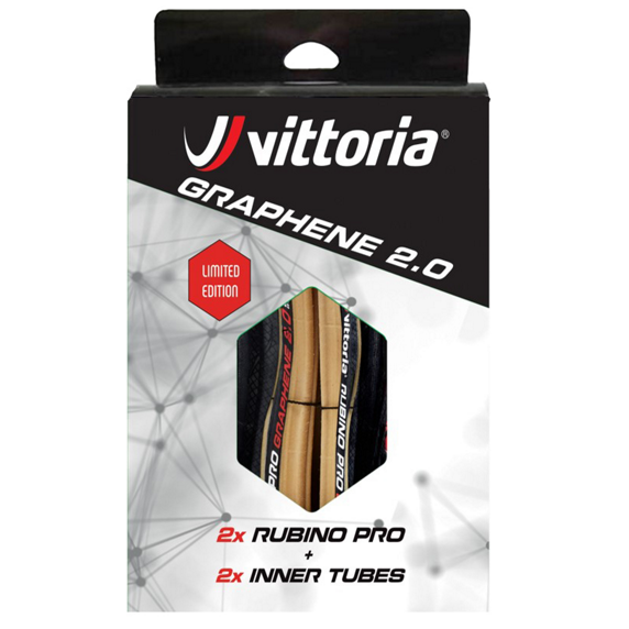 Vittoria Vittoria Rubino Pro 700x25C 1 Çift Katlanır Yol Bisikleti İç Dış Lastik Seti