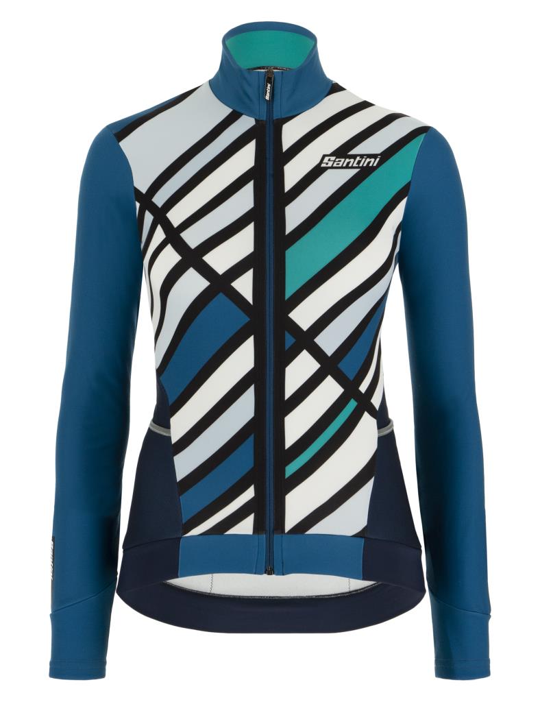 Santini Santini Coral Raggio Kadın Kışlık Bisiklet Forması 1W216175CORALRAGG