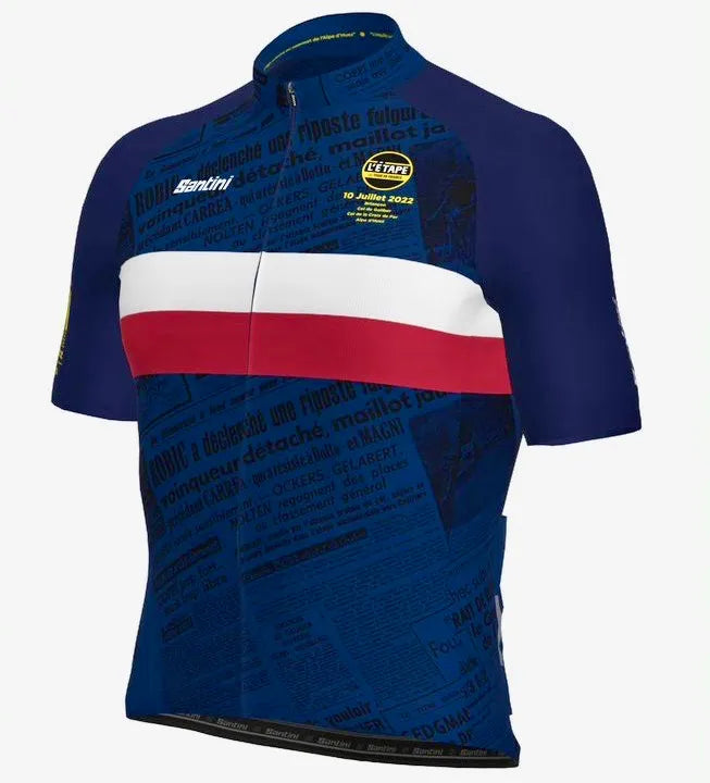 Santini Santini L'Etape Du Tour De France Özel Seri Erkek Bisiklet Forması RE95475C2EDT
