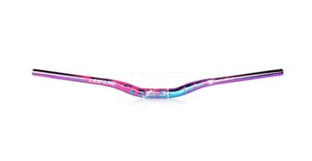 Lunje Lunje All Ride Açılı 9mm Gidon Rainbow 31.8mm Pembe
