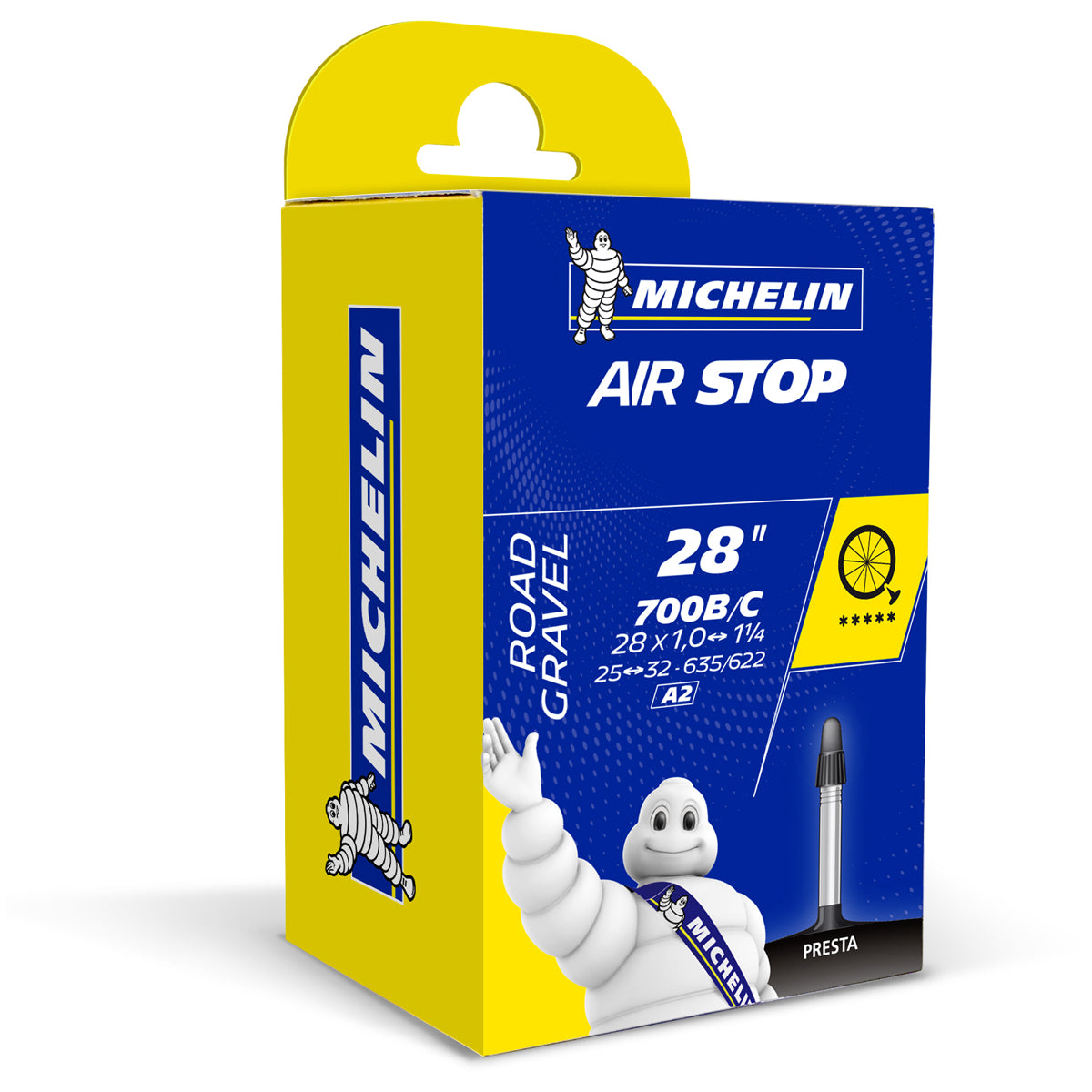 Michelin Michelin AirStop 700x25-32 40mm Presta 125 Gr İç Lastik