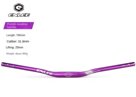 Enlee ENLEE Riser Açılı 9mm Gidon Mor 31.8mm