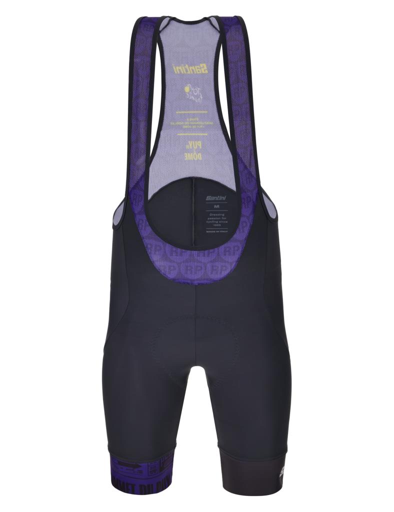 Santini Santini PUY DE DOME Tour De France Özel Seri Unisex Askılı Bisiklet Taytı RE1075FBPDD3TDF