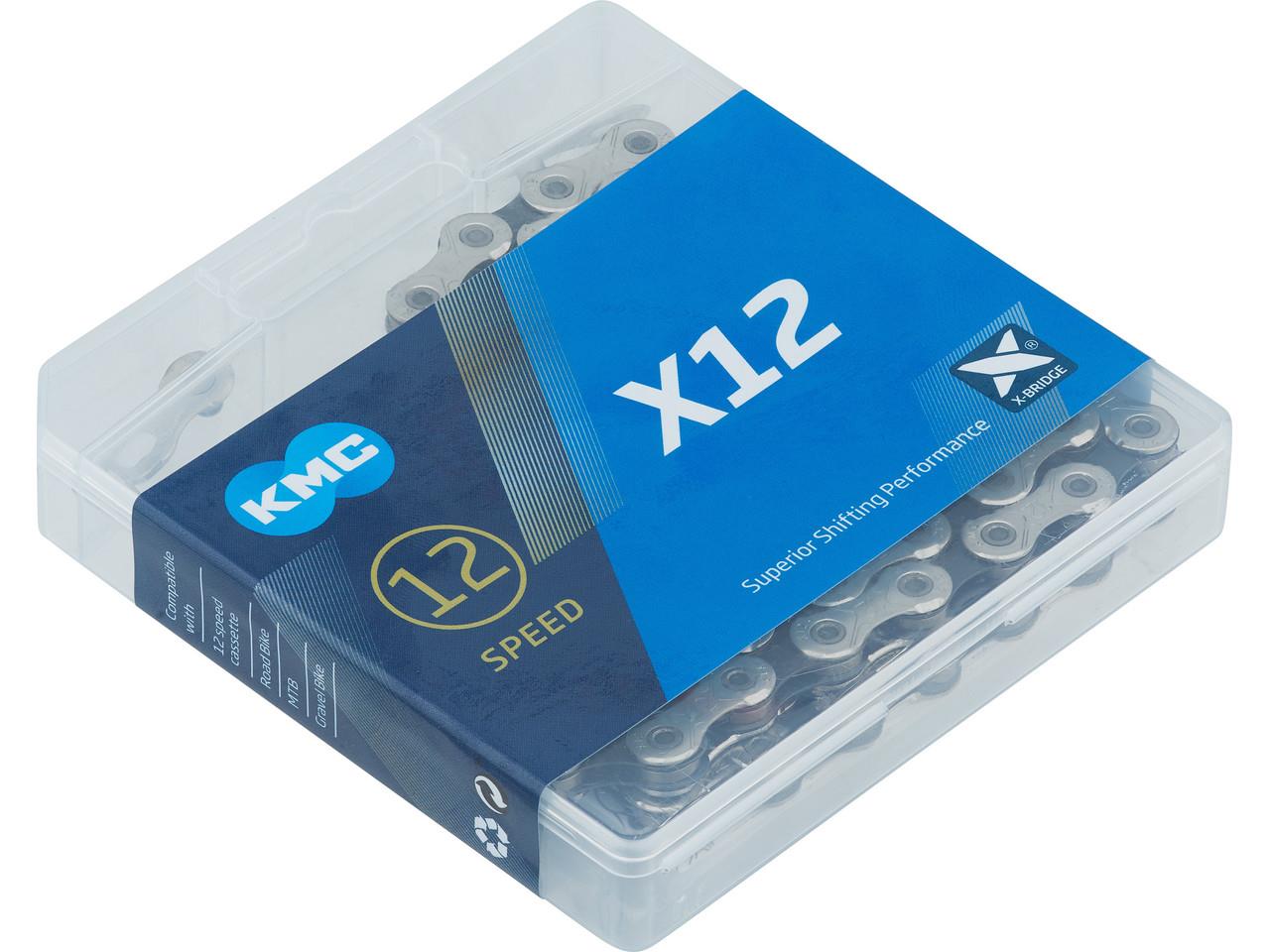 Kmc Kmc X12 126L 12li Zincir + CL552 Powerlink Gümüş-Siyah