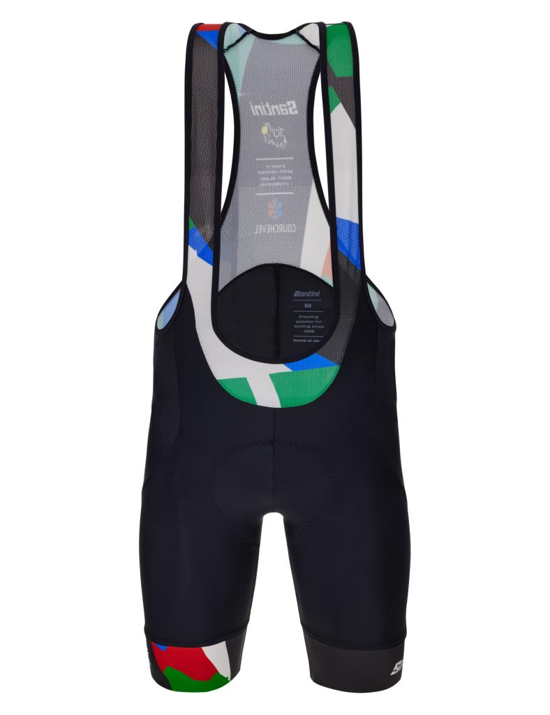 Santini Santini Mont Blanc Courchevel Tour De France Askılı Bisiklet Taytı RE1075FBBLNC3TDF