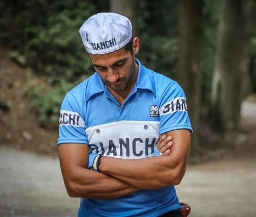 Santini Koleksiyonluk Santini Retro Bianchi Bisiklet Forması PE942PLBIANC