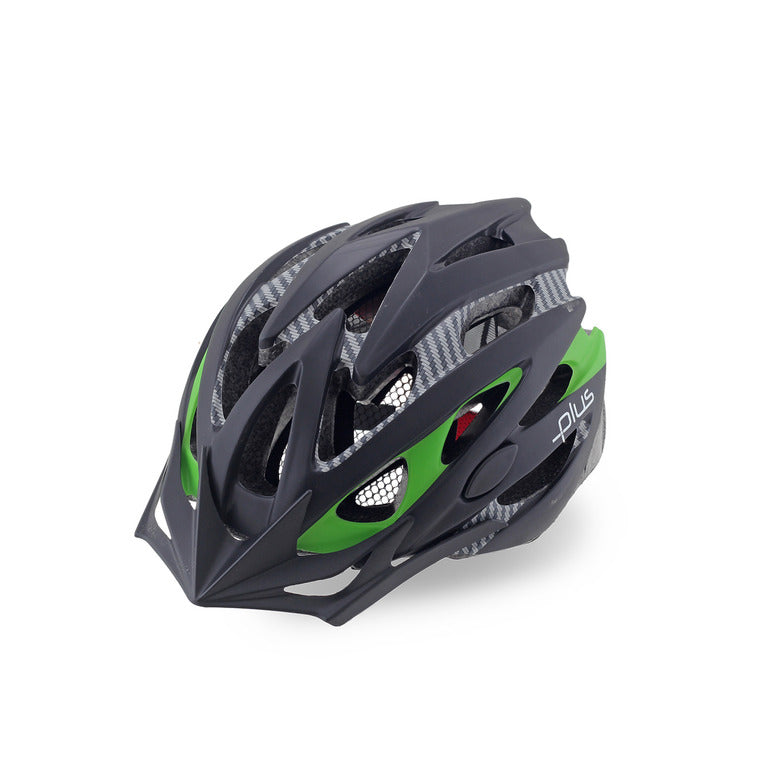 Kask PLUS MV-29 IŞIKLI MTB BİSİKLET KASKI SİYAH-BEYAZ