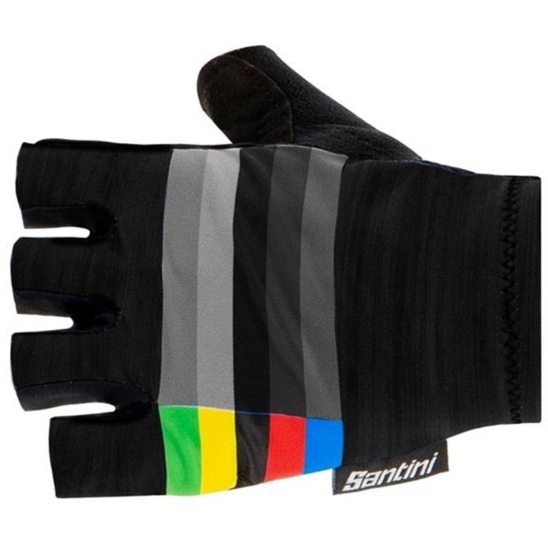 Santini Santini Uci Rainbow Kısa Parmak Bisiklet Eldiveni RE367CL