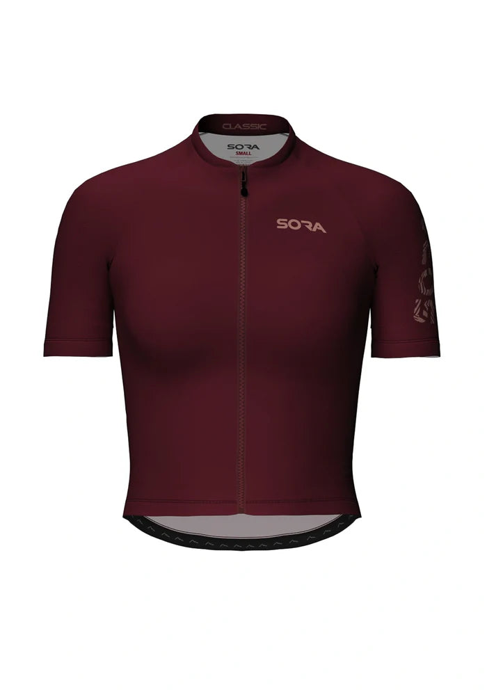 Sora Sora Bordo Kadın Classic Bisiklet Forması