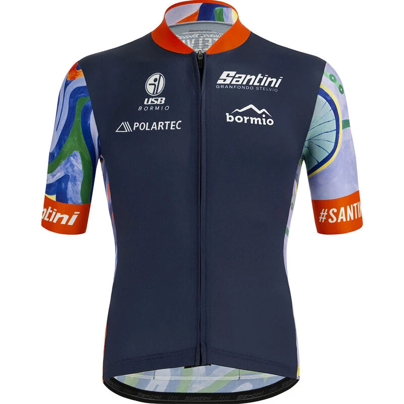 Santini Santini GF Stelvio Erkek Bisiklet Forması Polartec GF94075C1STEL