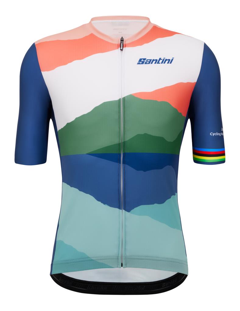 Santini Santini UCI World Championship CloudScape Özel Seri Unisex Bisiklet Forması RE94075CCLOUD3WCG