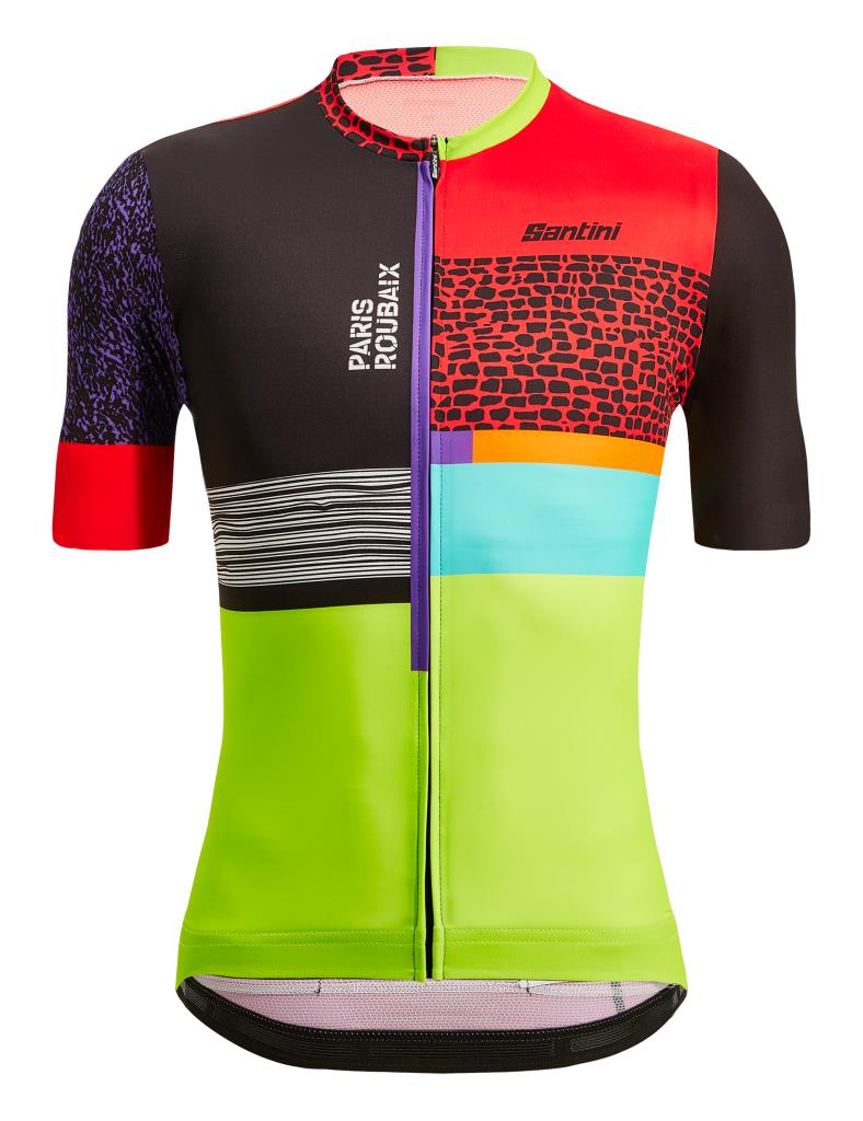 Santini Santini Paris Roubaix Forger Des Heroes Erkek Bisiklet Forması RE94075C22PRFDH
