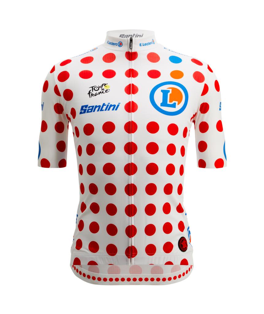 Santini Santini Tour De France Best Climber Erkek Bisiklet Forması TF94075R22TDFKOM