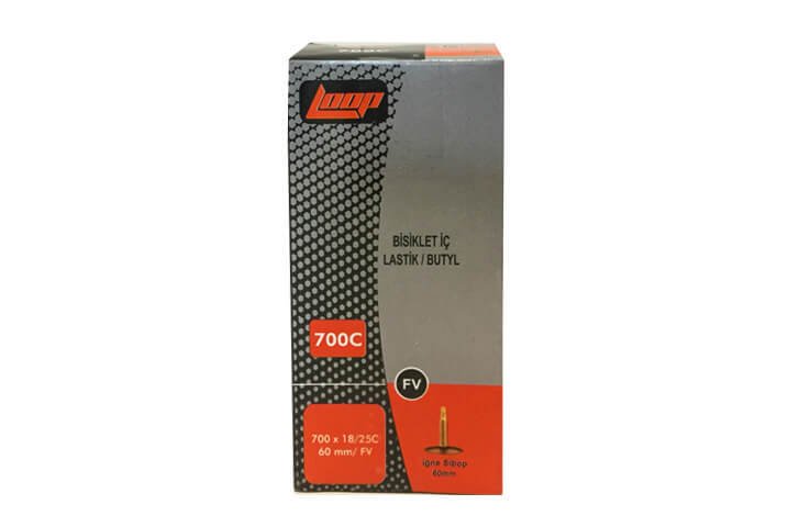 Loop Loop 700x18/25c İnce Sibop Bisiklet İç Lastiği 60mm FV