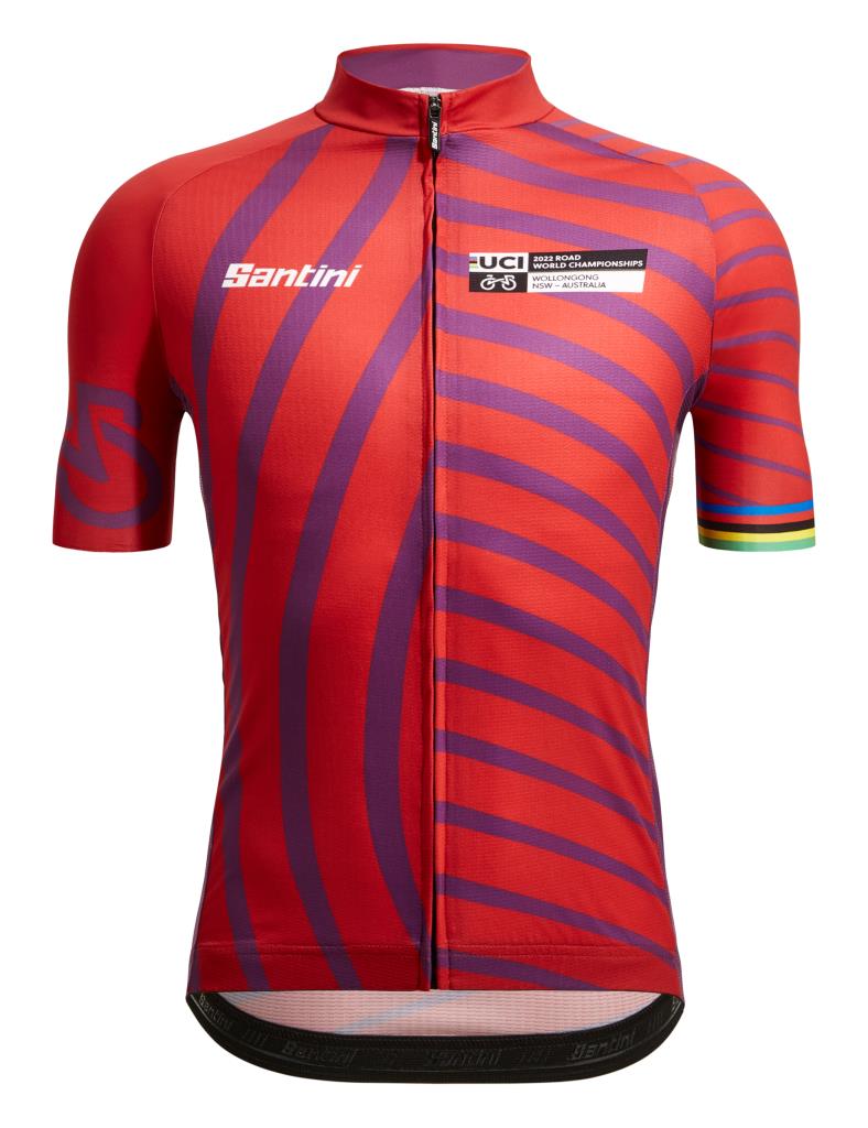 Santini Santini UCI Road World Championships Wollongong Erkek Bisiklet Forması EC94075CKEVOWL1
