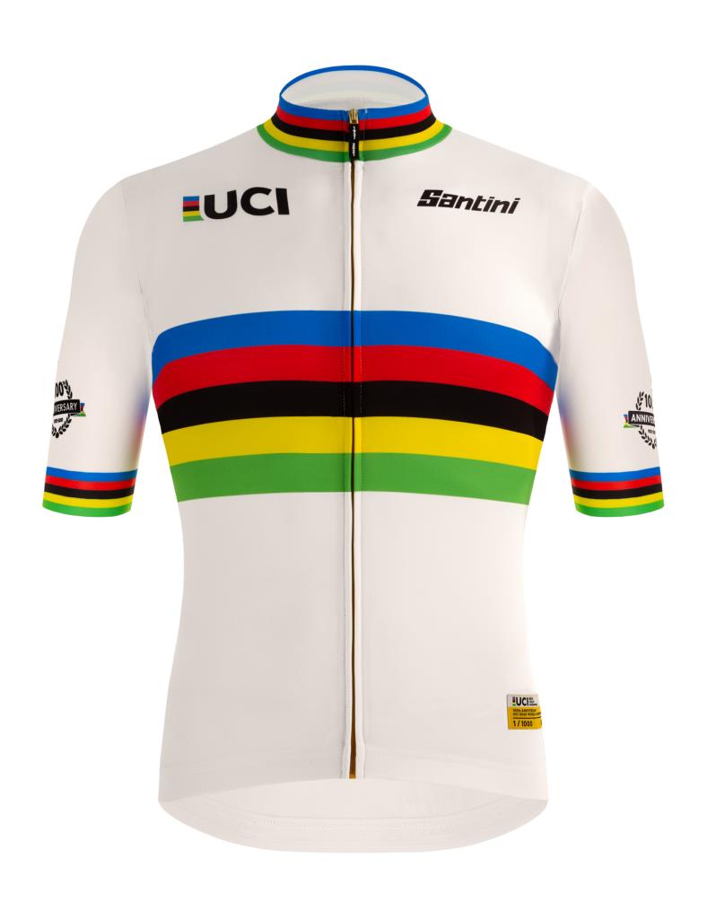 Santini Koleksiyonluk Santini Limited Edition UCI Road World Championships Centenary Gold Bisiklet Forması RE94075CGOLD