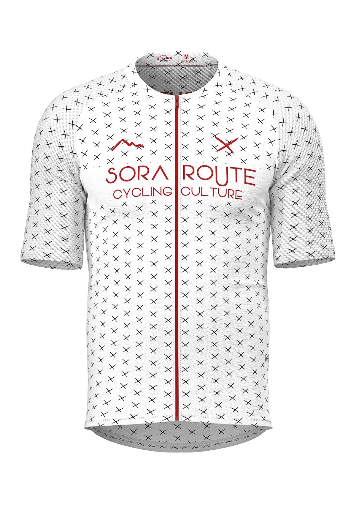 Sora Sora Kırmızı/Beyaz Route Classic Slim Bisiklet Forması