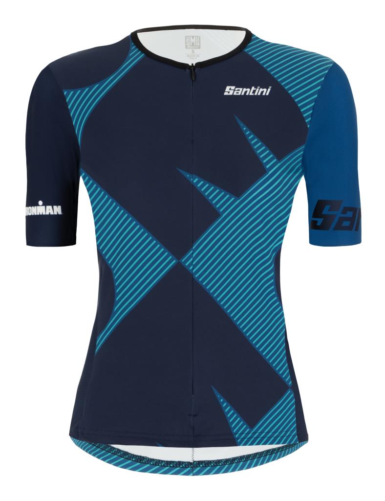 Santini Santini Ironman Sleeved Tritop Kadın Triathlon Üst Forma 9I65SS00CUPIO Water