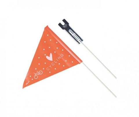 XLC XLC Sicherheitswimpel XLC SF-C01 zweiteilig, weiß/orange, "Love Cycling"'