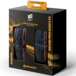 Continental Continental AERO 111/GP 5000 S TR Katlanır Tour de France 2026 29/30-622 Katlanır Dış Lastik Siyah/Kahverengi