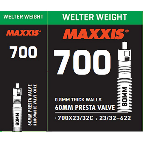 Maxxis Maxxis Welter Weight 700x23/32c İnce Sibop Yol Bisikleti İç Lastiği 60mm