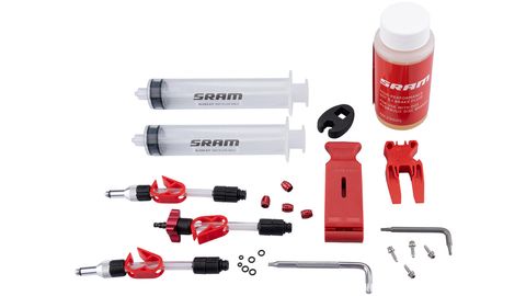 Sram SRAM Ontluchtingsset Standaard (DOT) V2 incl. DOT 5.1. Remvloeistof transparant/rood