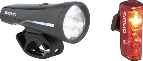 Sigma Sigma Aura 100 Frontlicht + Blaze Link Rücklicht LED Set mit StVZO schwarz