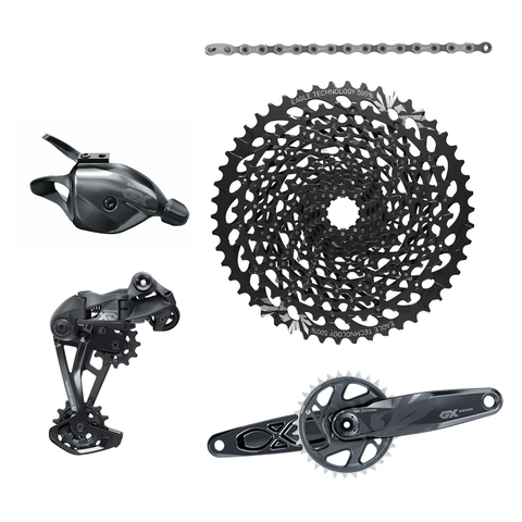 Sram SRAM GX Eagle DUB Boost Schaltgruppe 12-fach - Schwarz 170 mm