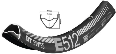 DT Swiss DT-Swiss E 512 Enduro Felge 27.5 " - schwarz 32
