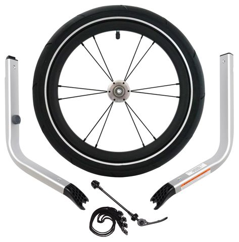 Thule Thule Chariot 1 Jogging Kit 1 - Einsitzer (bis MY2024) - Aluminium/Black