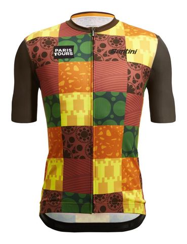 Santini Santini Paris Tour Official Büyük Beden Bisiklet Forması RE94075C22PTVIGN
