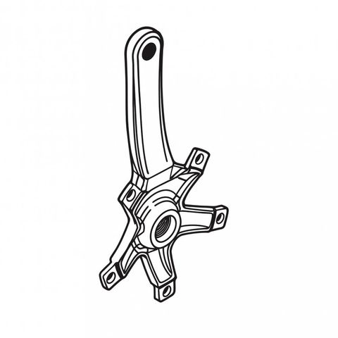 Shimano SHIMANO Kurbelarm FC-R603 links - 175 mm, Tandem, ca. 308 g