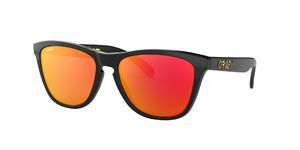 Oakley OAKLEY Frogskins Sport Zonnebril Polished Zwart met Prizm Ruby Lens