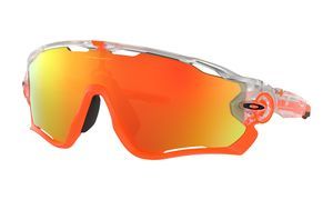 Oakley OAKLEY Jawbreaker Crystal Pop Fietsbril Fire Iridium Lens Oranje