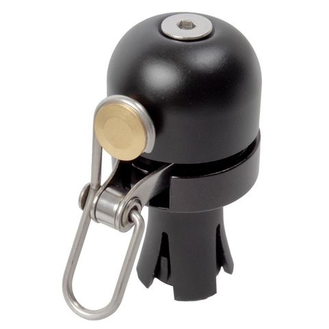 M-Wave M-WAVE Bella DBX Fahrradglocke Schwarz  Messing, Ø30,5 mm, Lenkerendmontage, lauter Klang, werkzeuglos, für Dropbar-Lenker