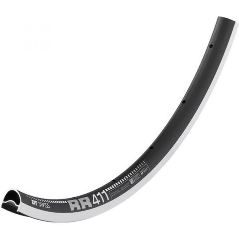 DT Swiss DTSwiss DT Swiss Felge RR 411 Asymmetric 28"/700C 24 Loch Schwarz - leichte, steife Rennrad-Felge