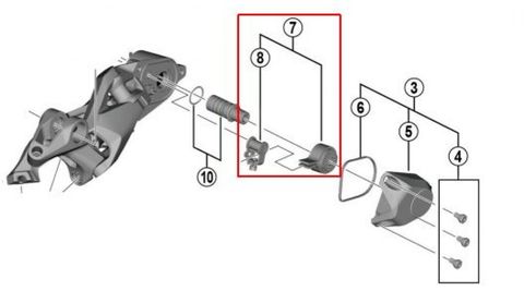 Shimano SHIMANO Stabilisator-Einheit für RD-M6000 Stabilisator - Ersatzteil für Deore-Schaltwerk