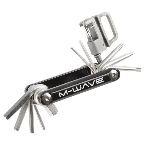 M-Wave MWave M-WAVE Mini 15 Multitool - Kompaktes Fahrrad-Multitool mit 15 Funktionen