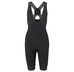 VAUDE VAUDE Furka Fietsbroek kort met bretels Zwart Dames XS