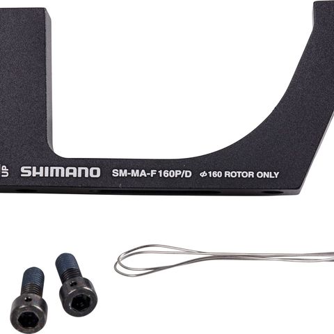 Shimano Shimano Flat Mount Road schijfremadapter PM/FM 160mm vooraan
