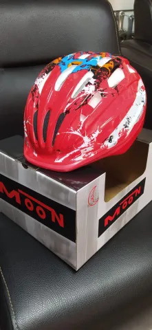 Kask Moon Çocuk Kaskı S Beden Kırmızı / Bisiklet