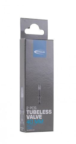 Schwalbe Schwalbe Tubeless Ventile 40mm Aluminium Paar Schwarz - für schlauchloses Setup