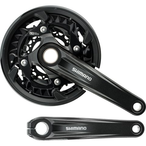 Shimano Shimano FC-MT500-3 Kurbelgarnitur mit Kettenschutzring schwarz 170,0 mm 22-30-40