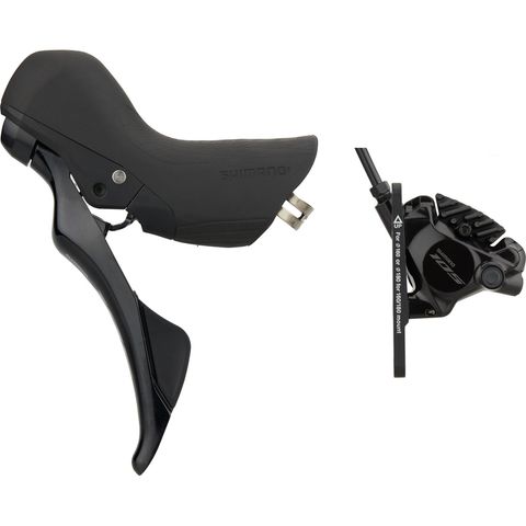 Shimano Shimano 105 BR-R7170 + ST-R7120 Scheibenbremse schwarz Vorderrad links (seitenspezifisch)